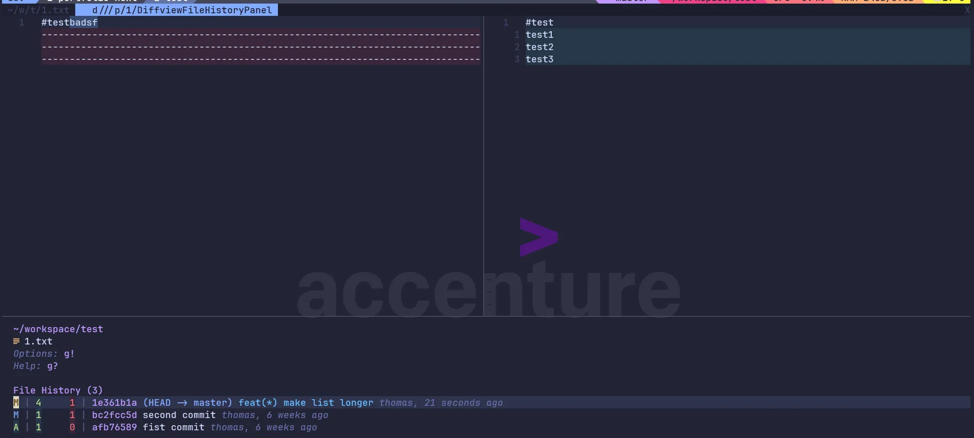 Simple diff preview